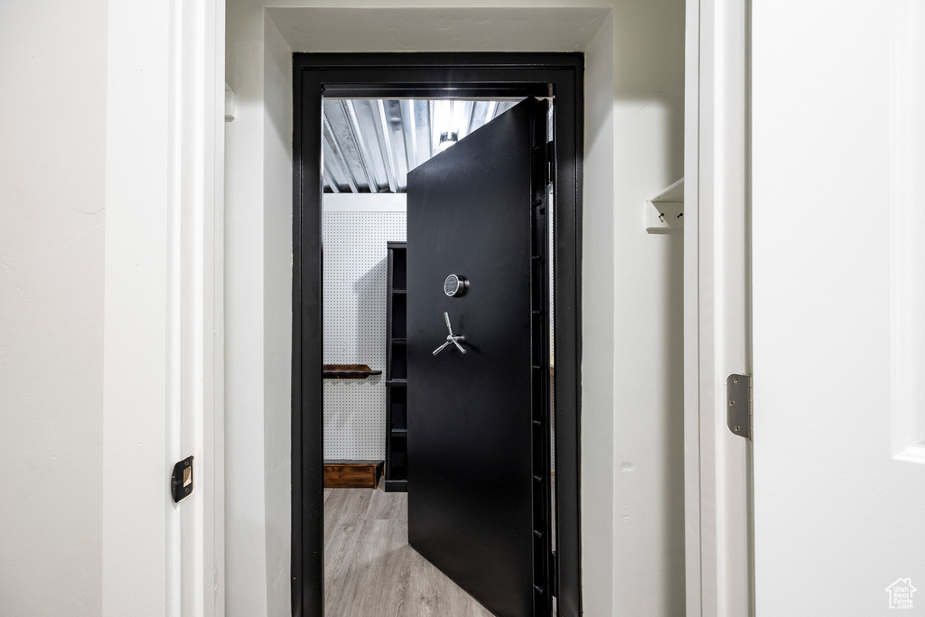 Interior details with wood finished floors