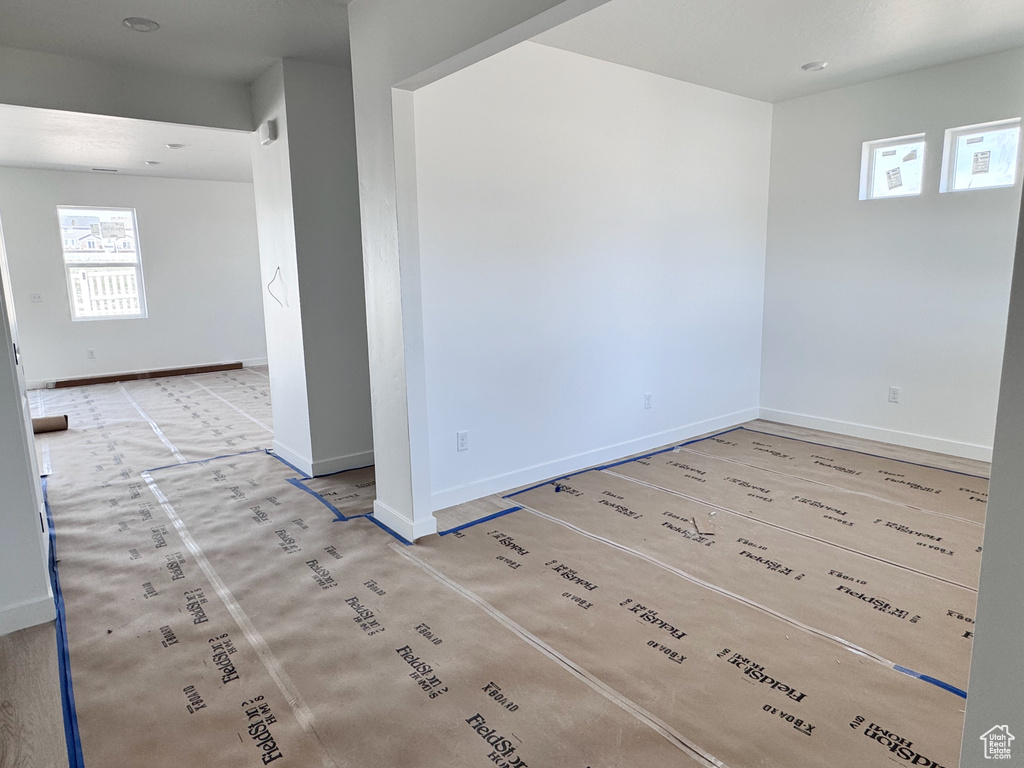 Empty room with baseboards