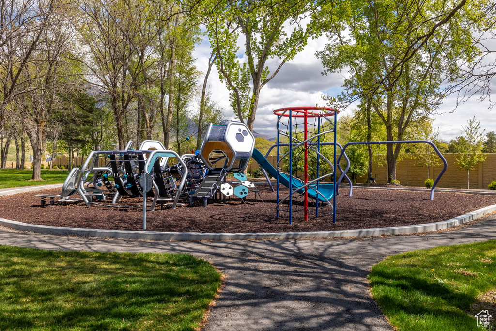View of community jungle gym