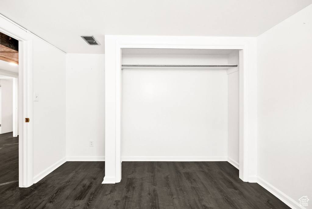Closet featuring visible vents