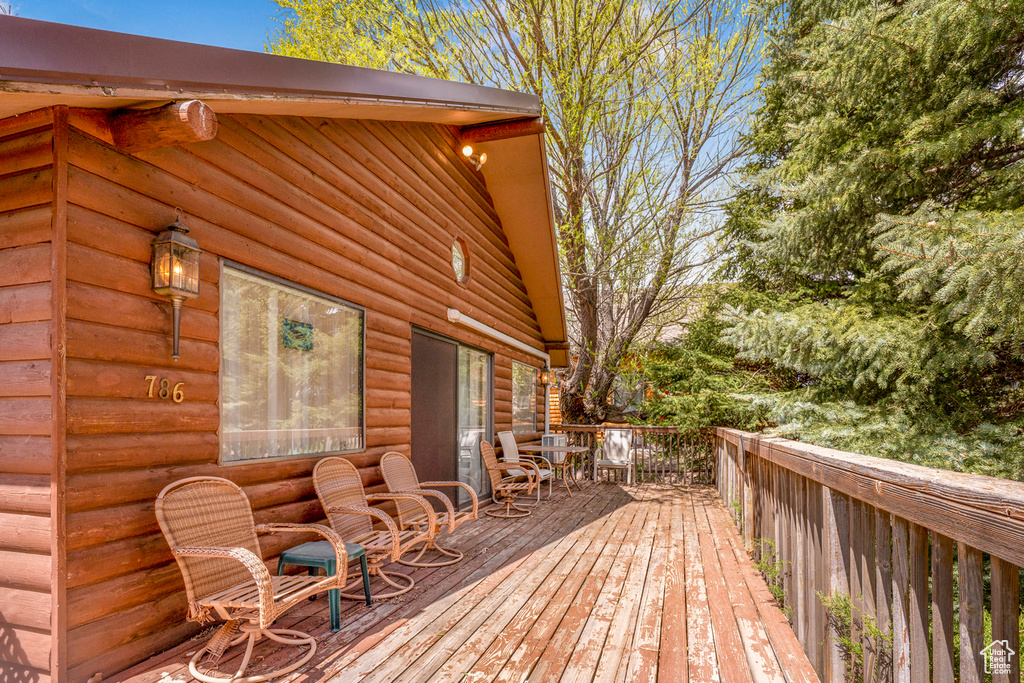 View of deck