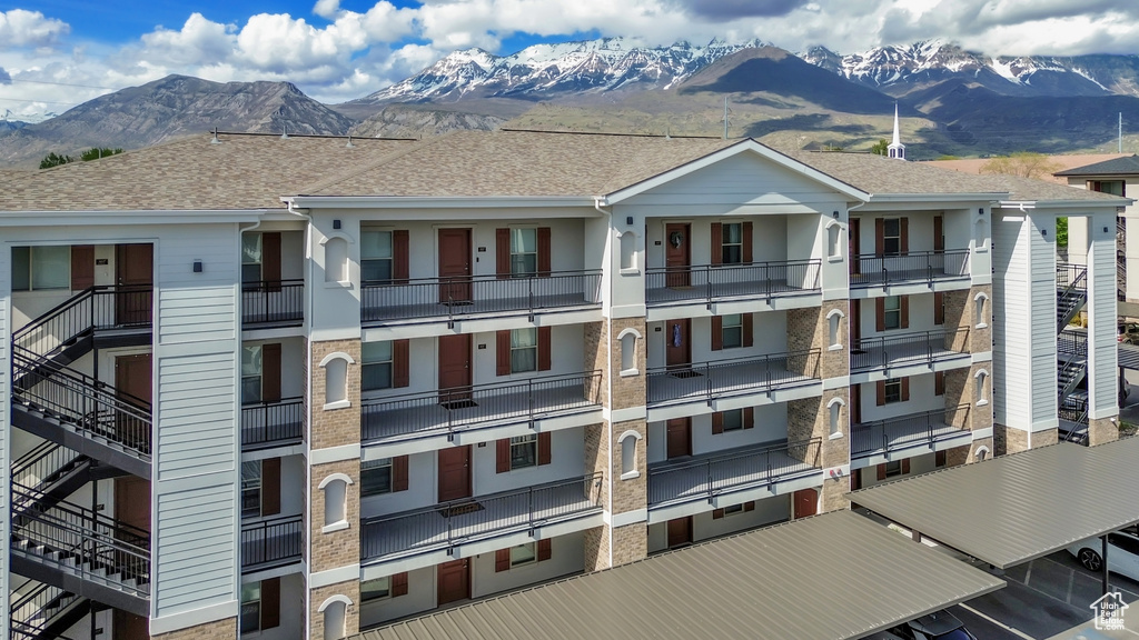 View of property featuring a mountain view