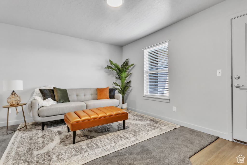 Living room featuring baseboards