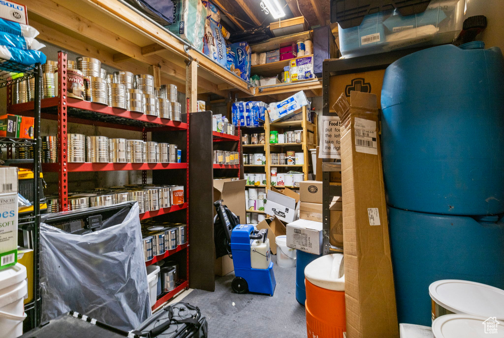 View of storage area
