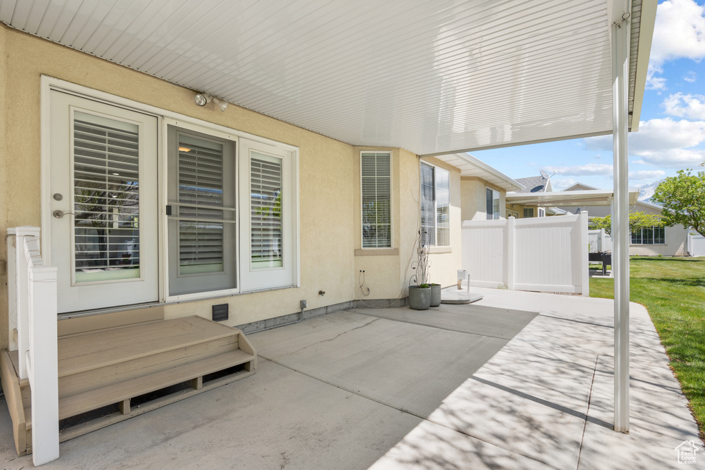 View of patio / terrace with fence