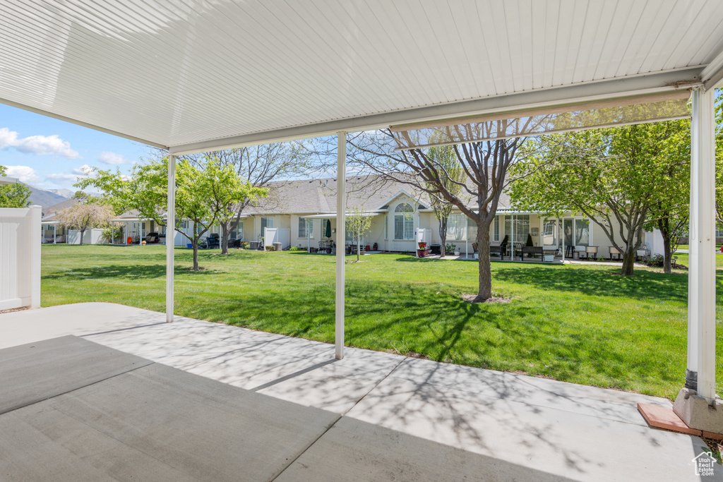 View of patio featuring a residential view