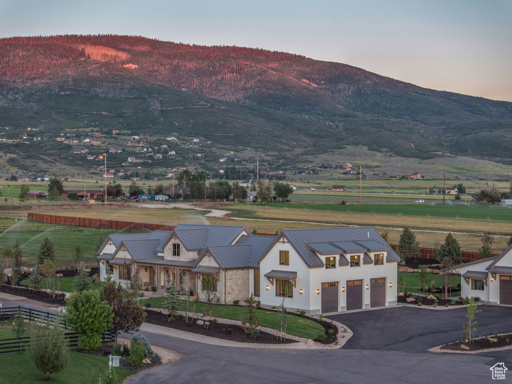 Property view of mountains featuring a rural view