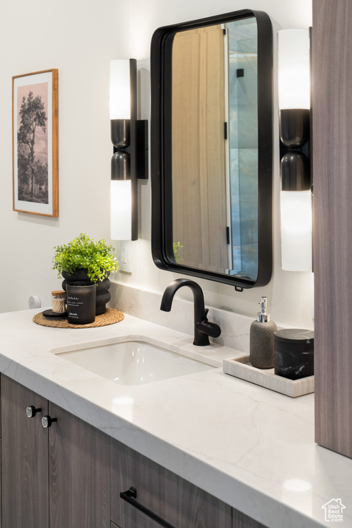 Bathroom featuring vanity
