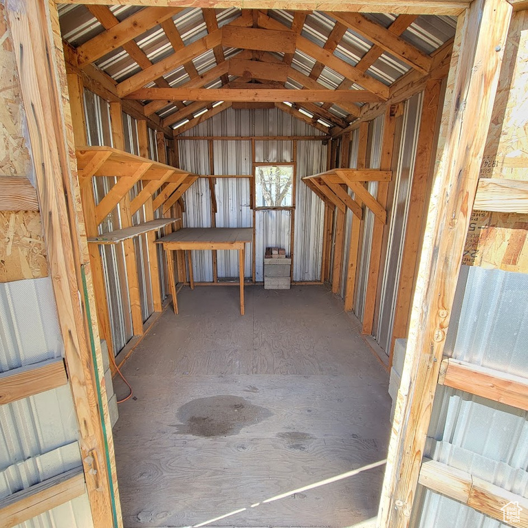 View of storage area