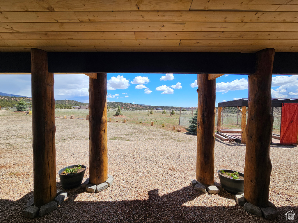 View of yard featuring a rural view