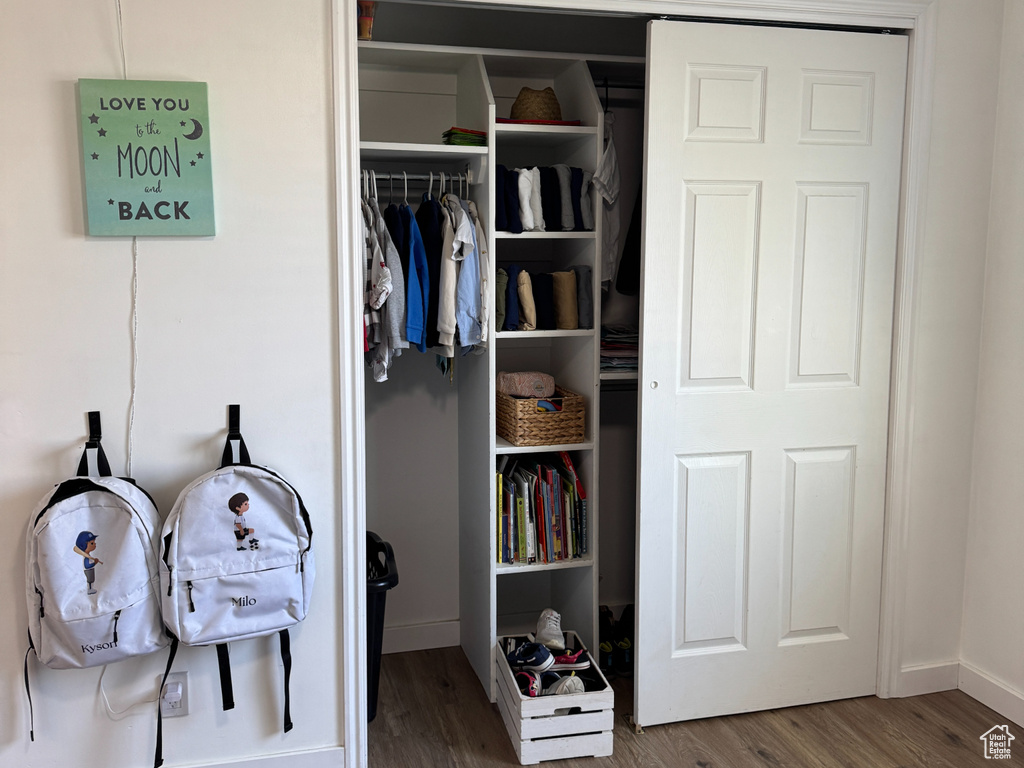 View of closet