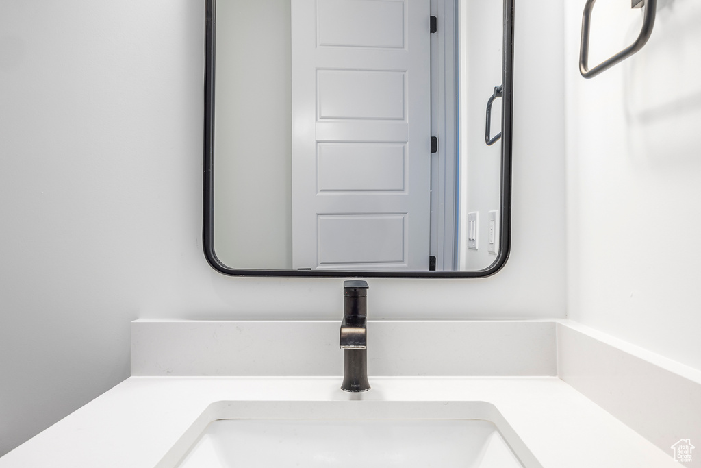 Room details featuring vanity