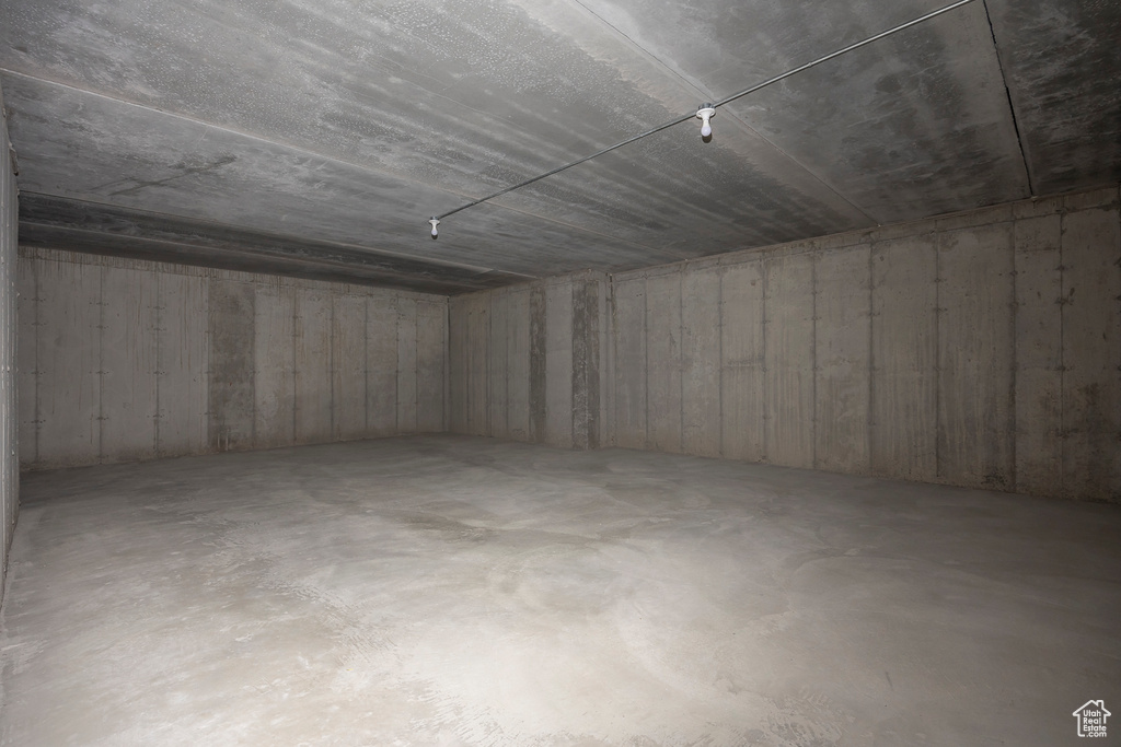 View of unfinished below grade area
