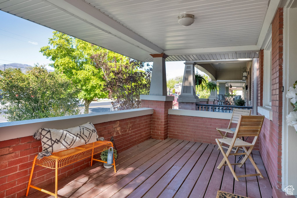 View of deck
