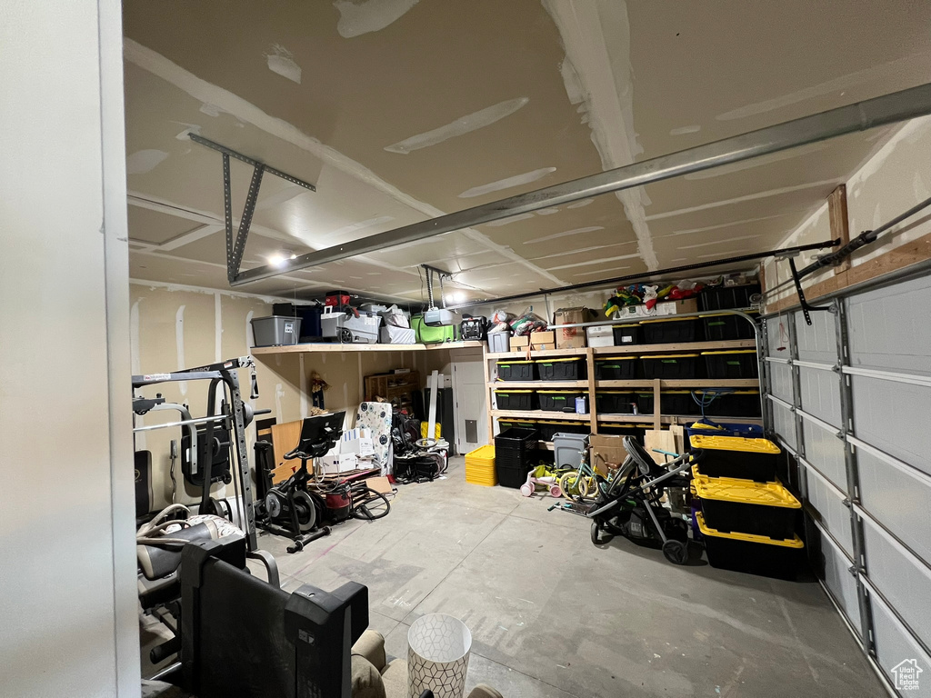Storage featuring a garage