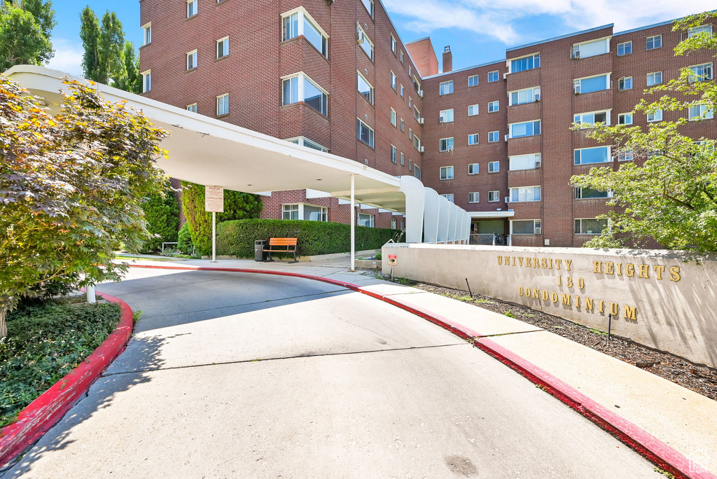 View of street featuring curbs and sidewalks