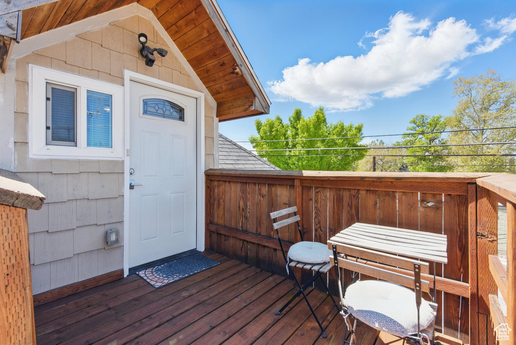 View of deck