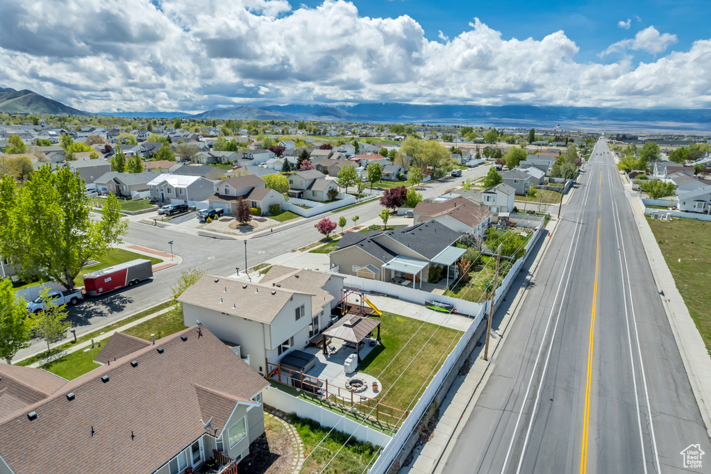 Drone / aerial view featuring a residential view