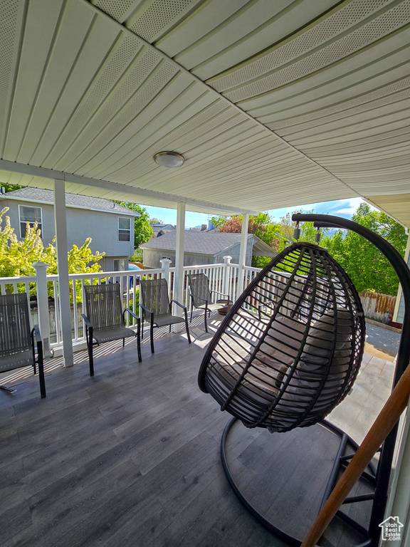 View of deck