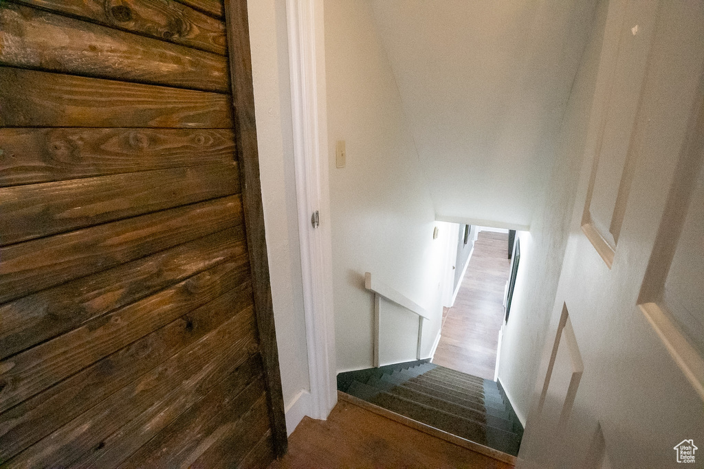 Stairs with baseboards