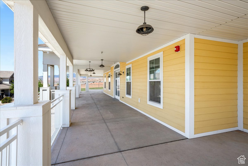 View of patio / terrace featuring a porch