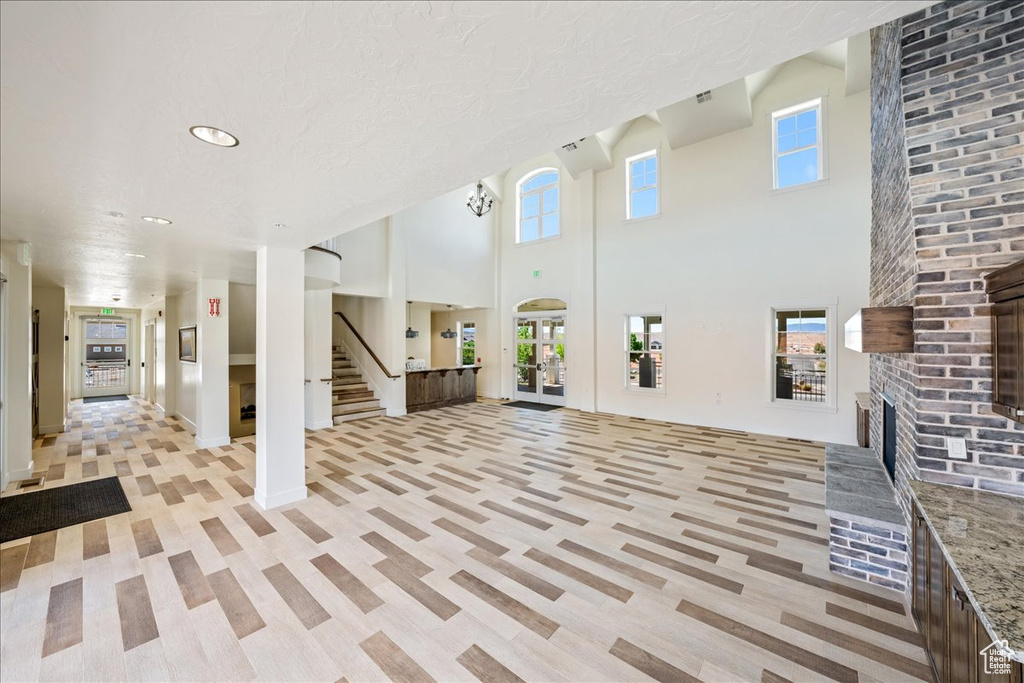 Interior space with stairs