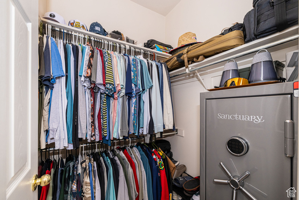 View of spacious closet