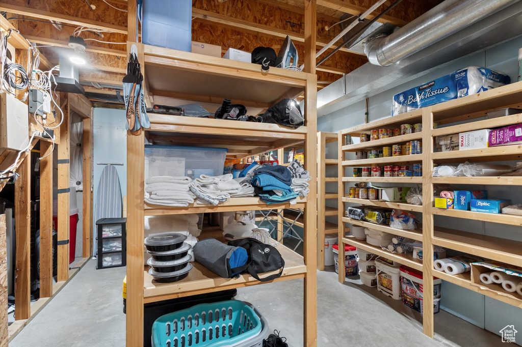 View of storage room