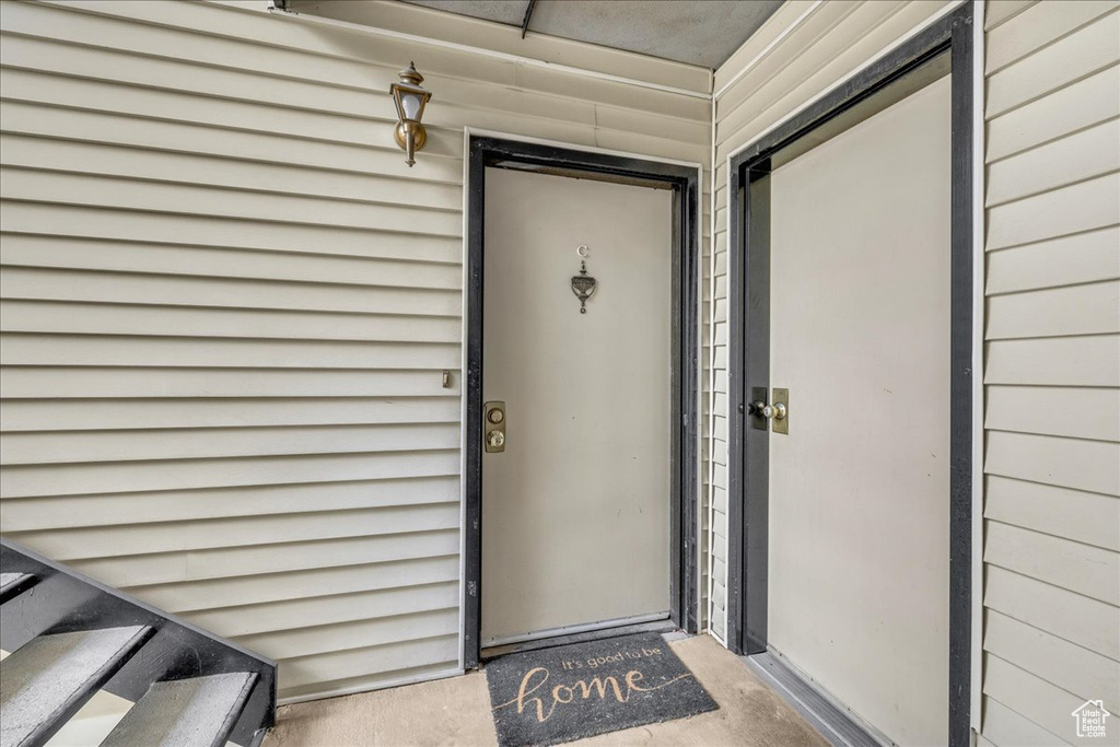 View of entrance to property