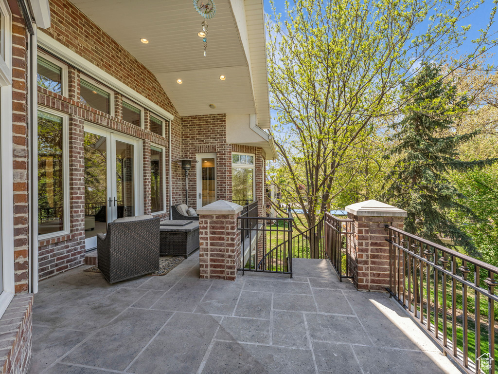 View of patio