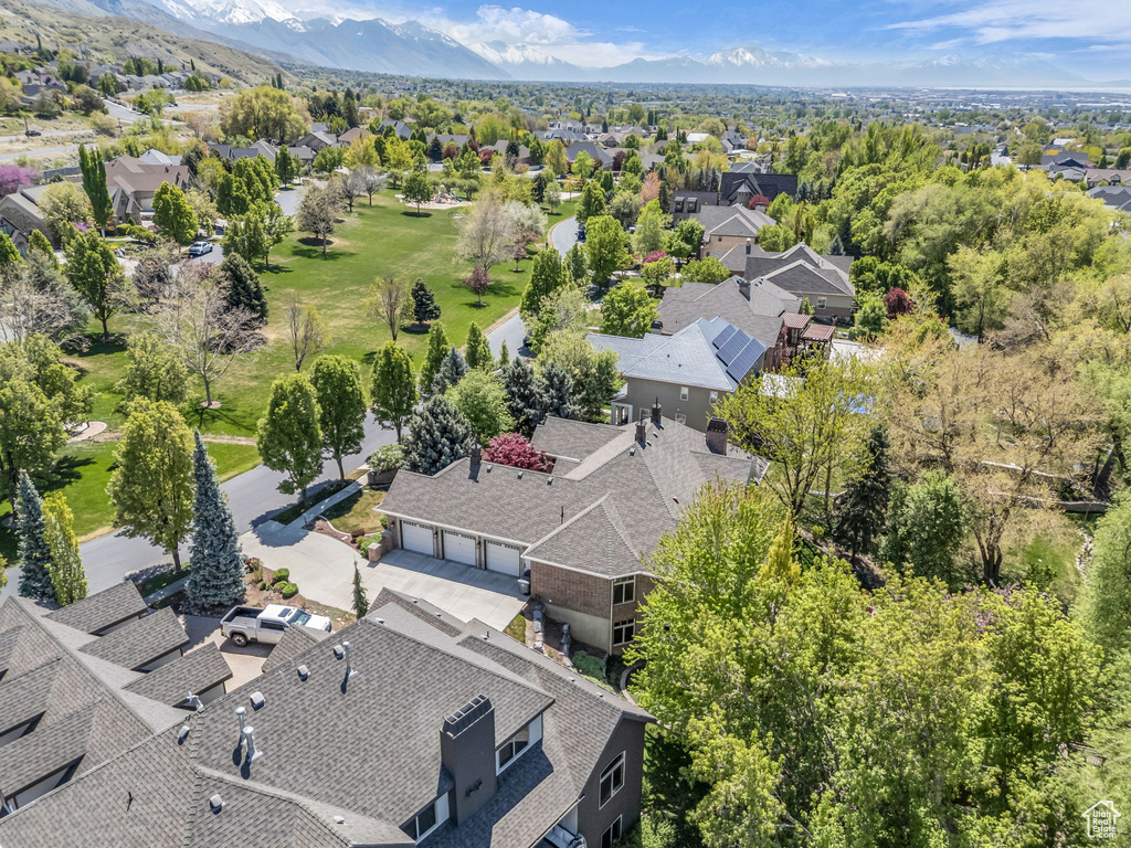 Aerial view featuring a residential view