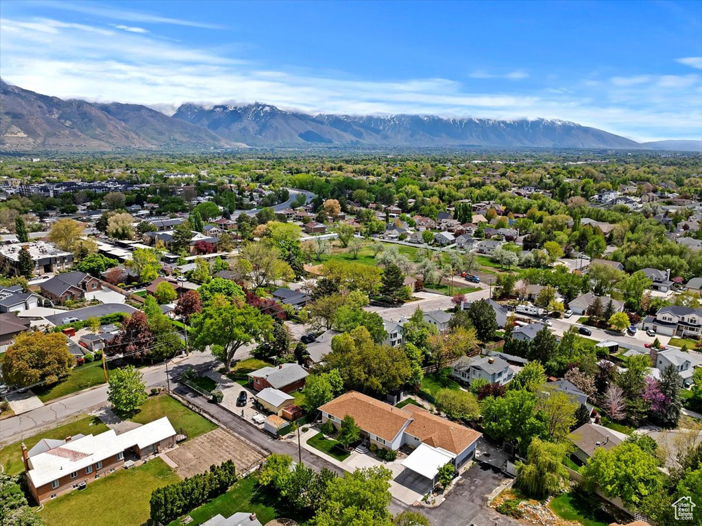 Bird\\\'s eye view featuring a mountain view and a residential view