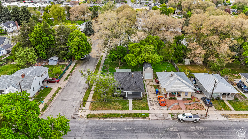 Aerial view featuring a residential view