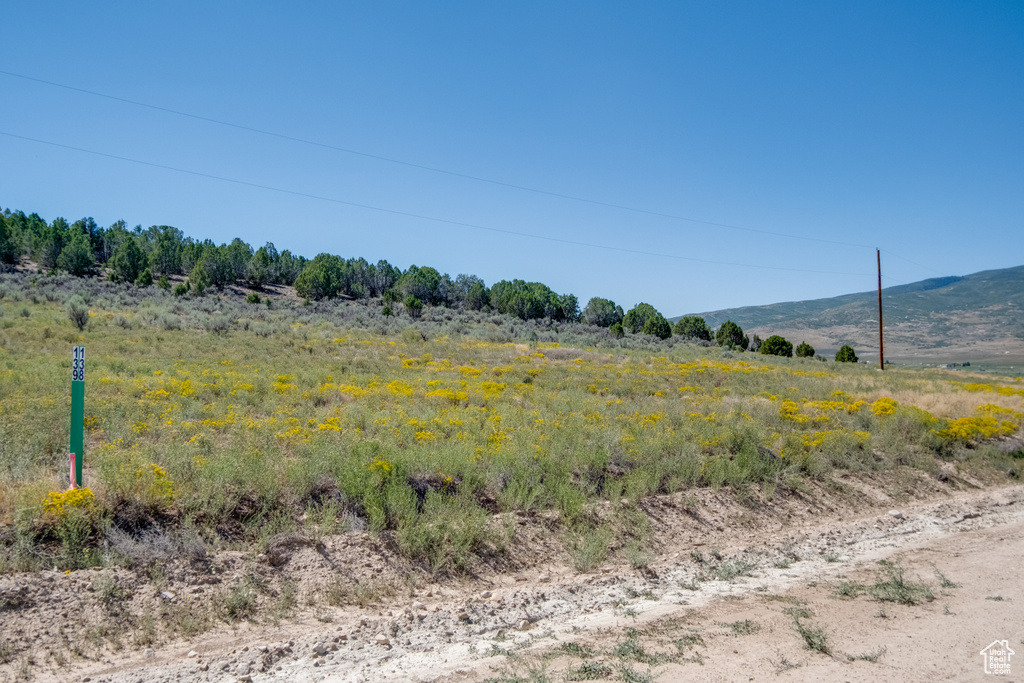 Exterior space with a mountain view and a rural view