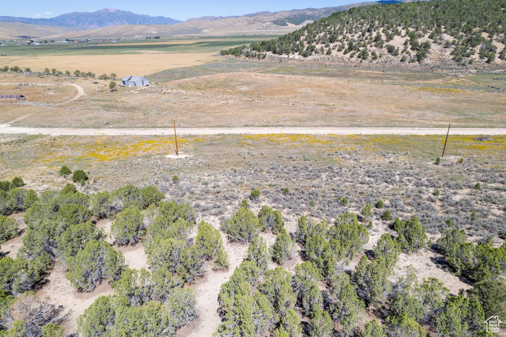 View of mountain feature with a rural view