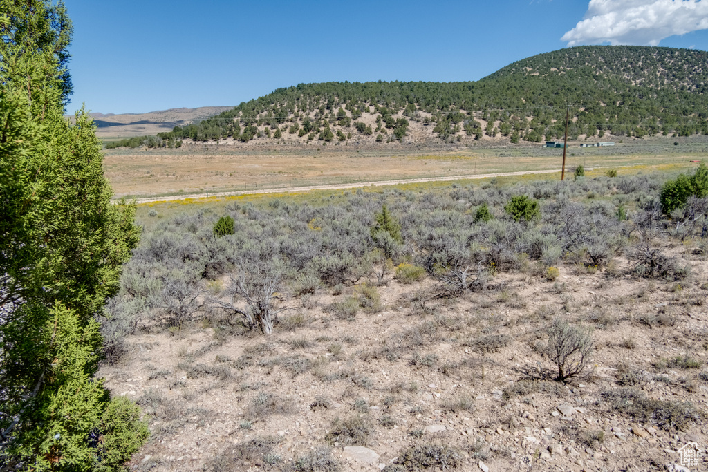 Mountain view featuring a rural view