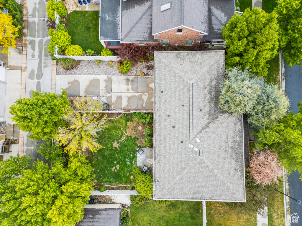 View from above of property