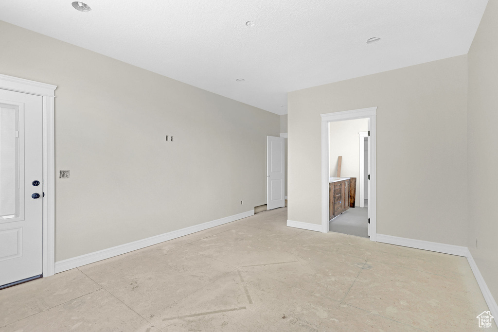 Empty room with baseboards