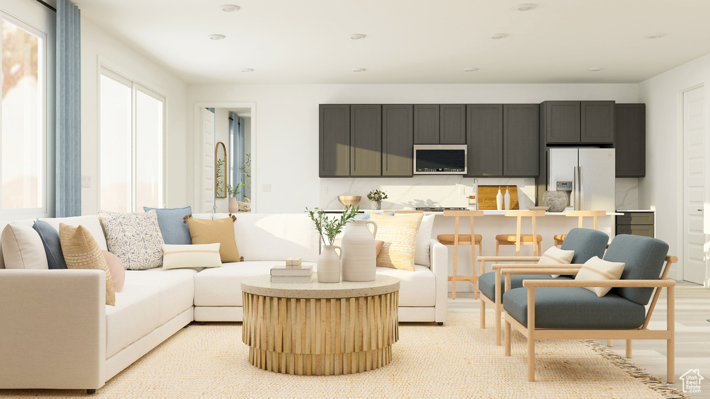 View of living area
