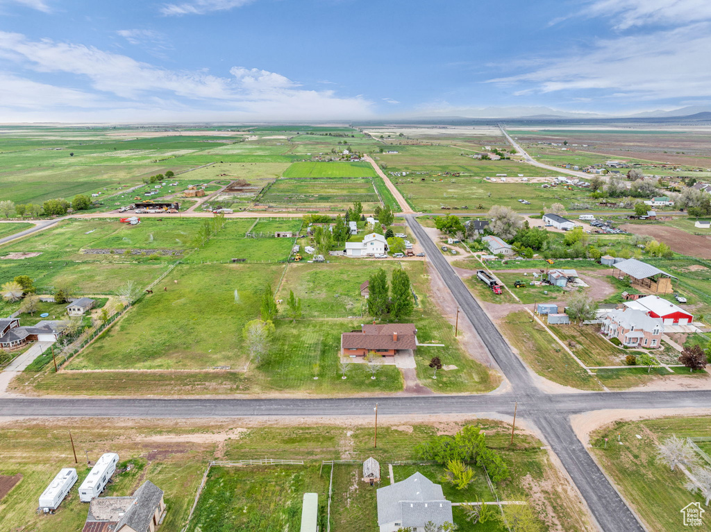 Bird's eye view featuring a rural view