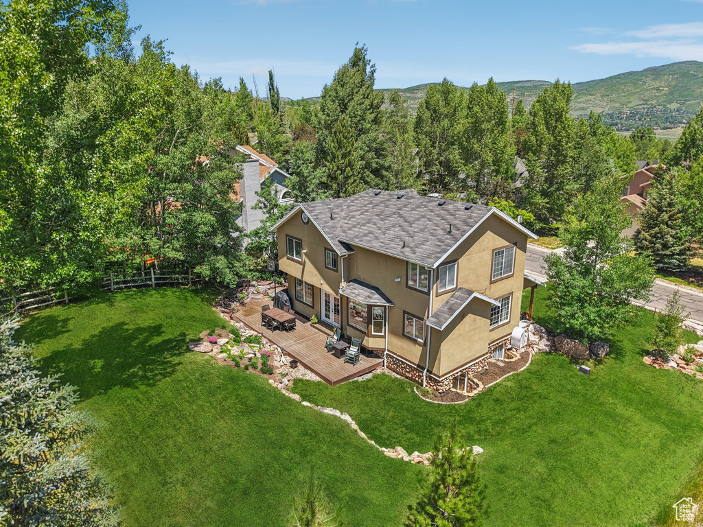 View from above of property