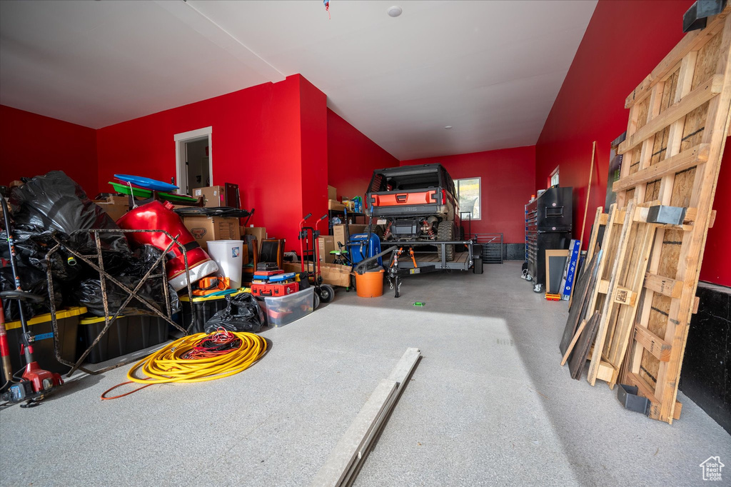 Interior space with carpet floors