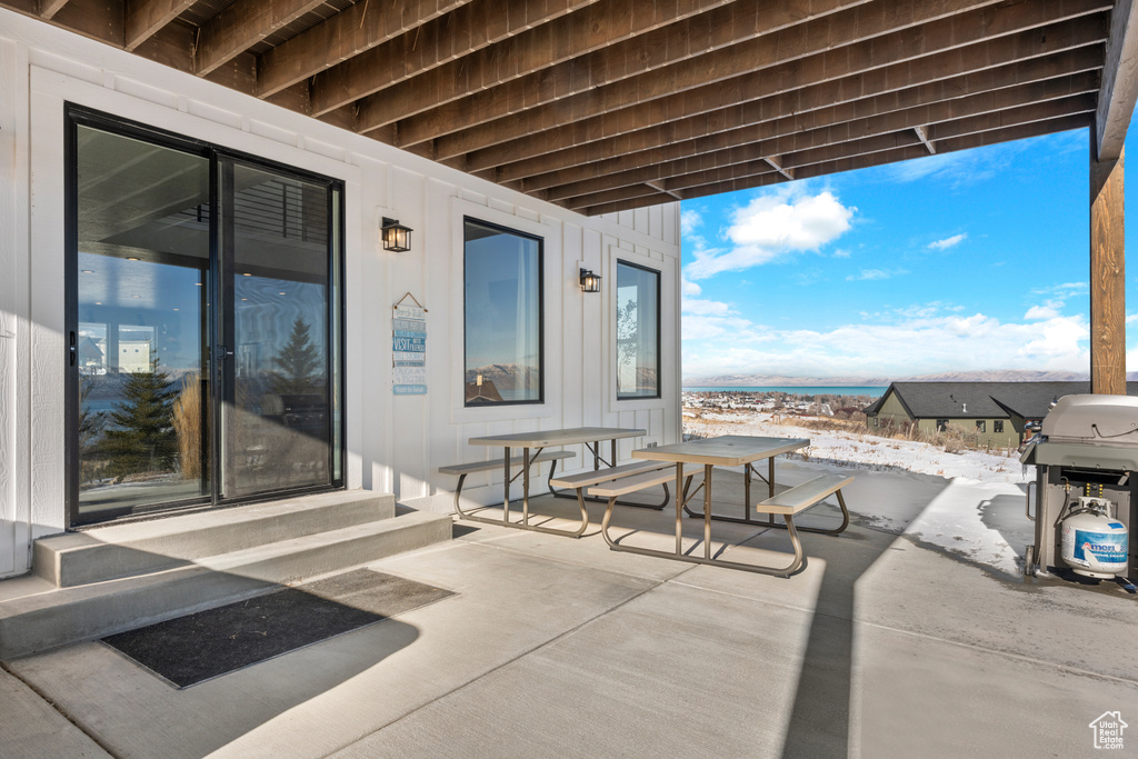 View of patio / terrace with grilling area