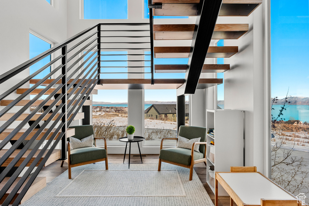Interior space with stairway