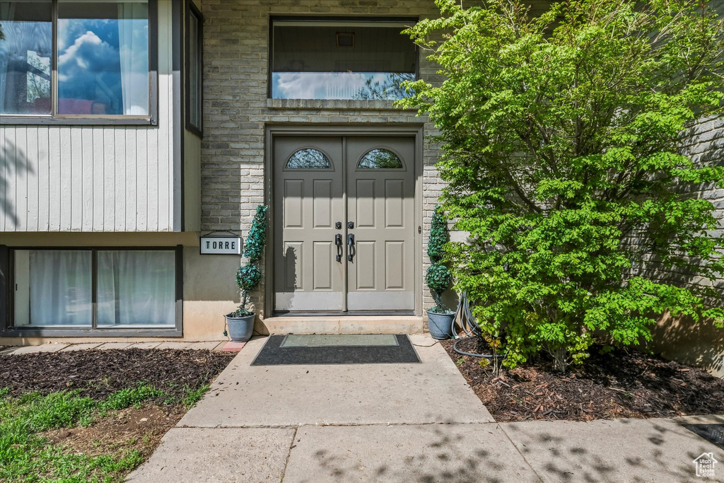 View of entrance to property