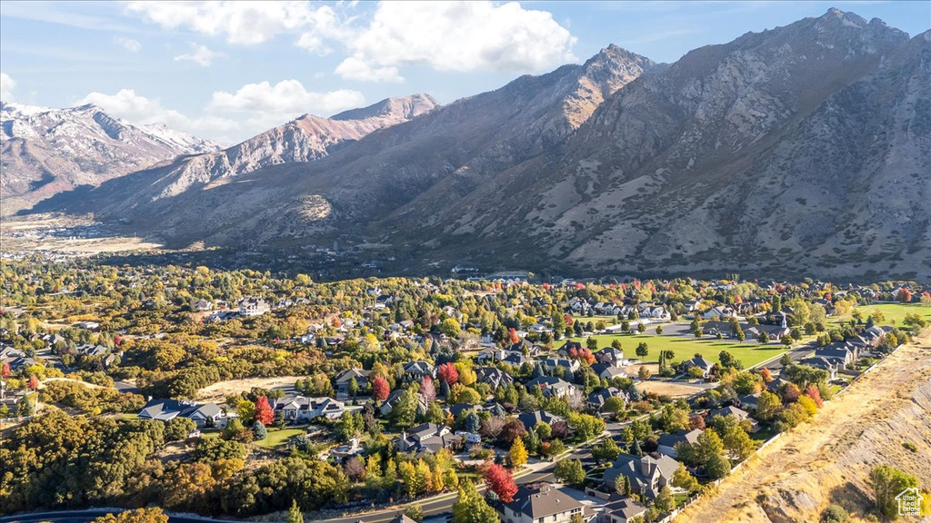 Mountain view with a residential view