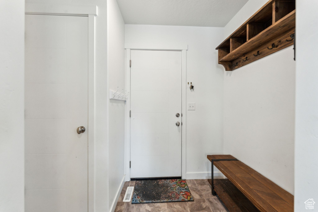 Mudroom with visible vents