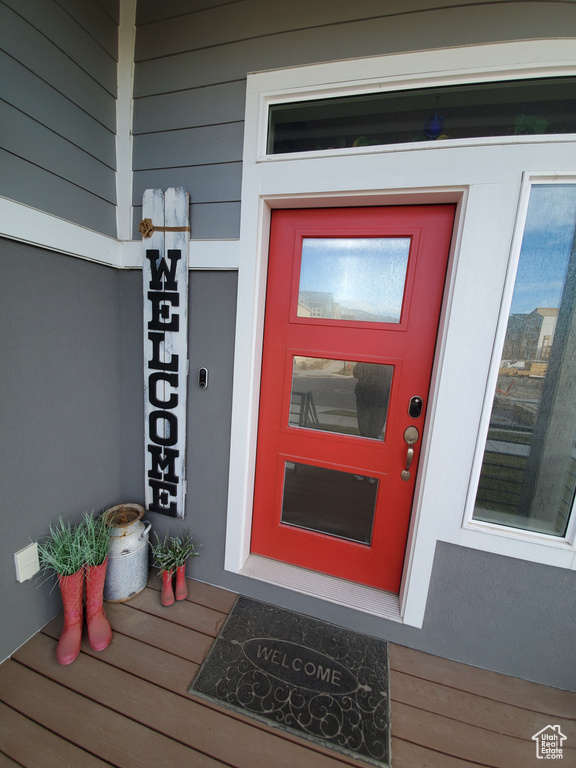 View of entrance to property