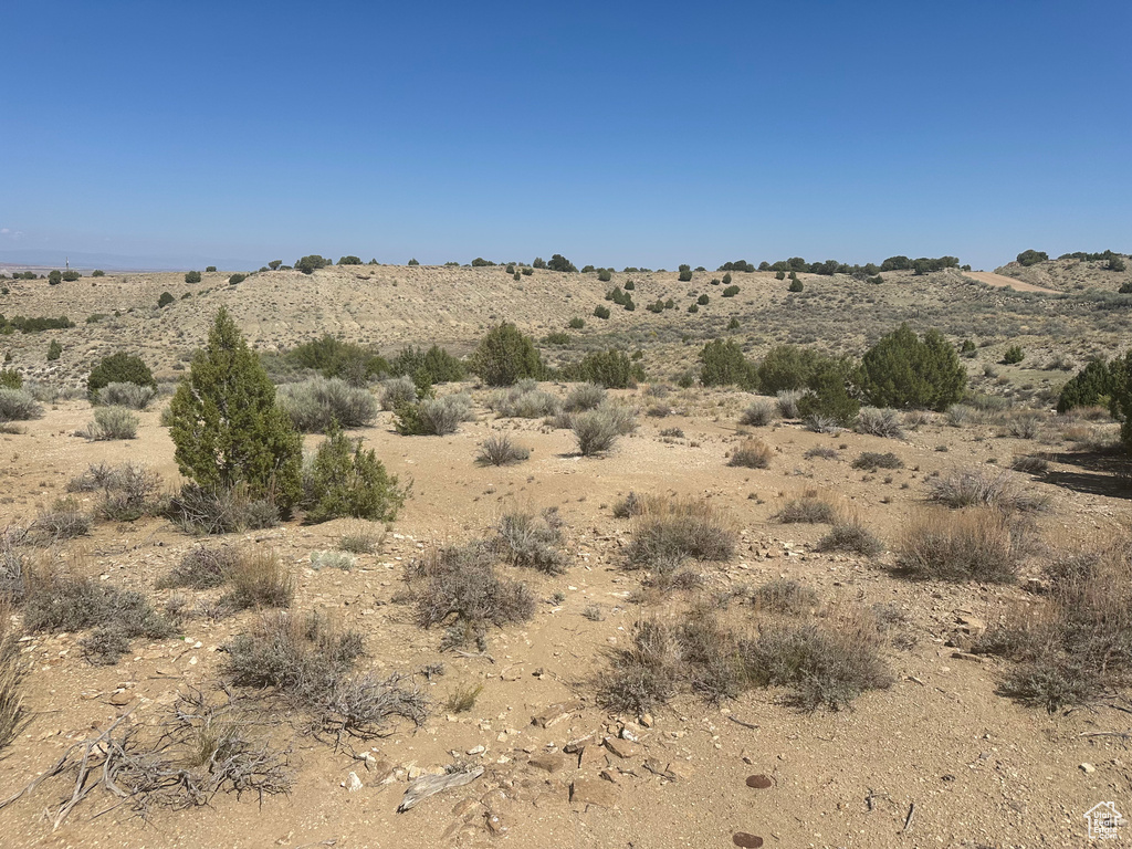 View of landscape featuring a rural view and a desert view