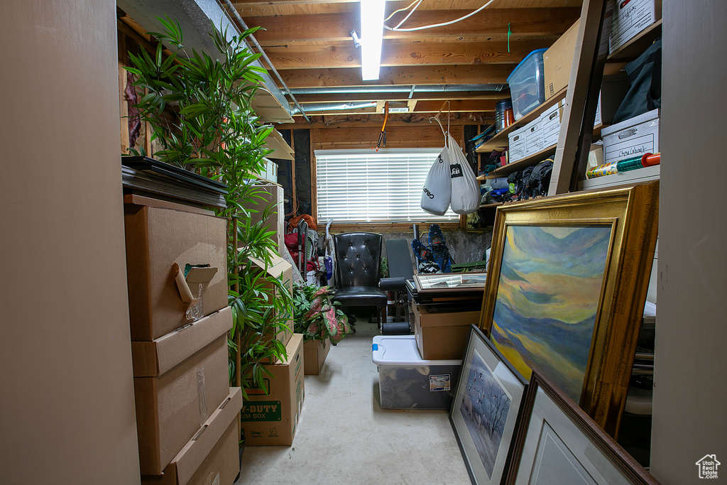 View of storage room